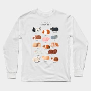 Guinea Pig Breed Chart Long Sleeve T-Shirt